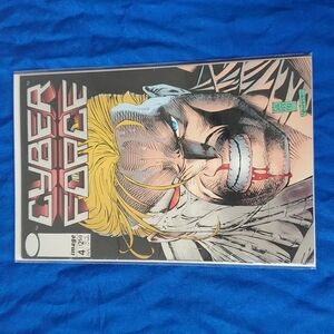 4/$20 - CYBERFORCE #4 IMAGE COMICS VTG 1993, Marc Silvestri Foil Cover A…
